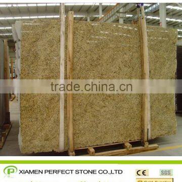 Brazil yellow granite giallo imperial stone slab for granite countertops