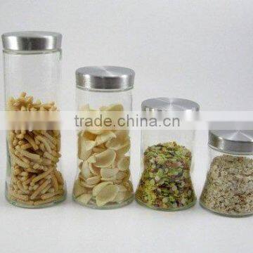 Glass food canister