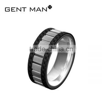 dongguan new design wholesale coolman jewelry carbon fiber ring for boys