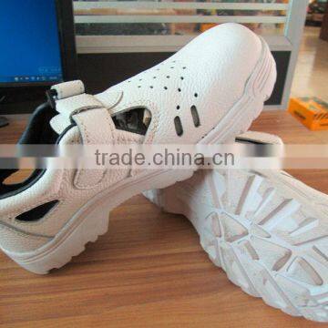 White safety sandalas