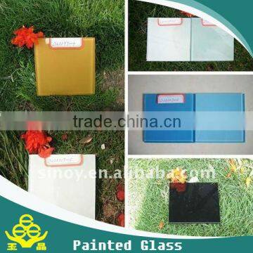 excellent painted glass price 4-12mm building usage glass