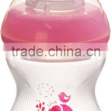 Easy grip cute small baby feeding bottle suitable for the milk storage bottle