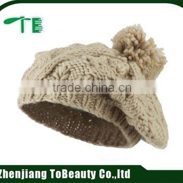 customized knitted beret beanit hat for sale