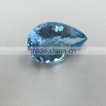 High Quality Sky Blue Topaz Faceted Rose Cuts Loose Gemstone