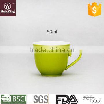 H11533 green or customized color glazed porcelain mug cup coffee