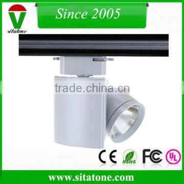 grey 15w cob led rail spot 1500lm 10 23 38 degree