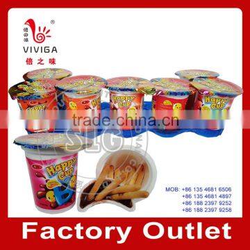 chocolate cup with biscuit stick
