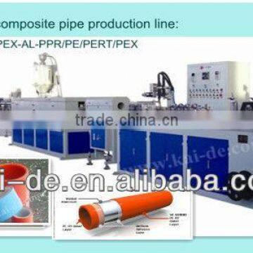 butt welding PEX AL-PEX composite pipe extruder line