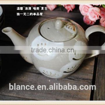 ceramic Vintage tea pot with painting