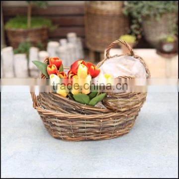 wicker baskets flower basket