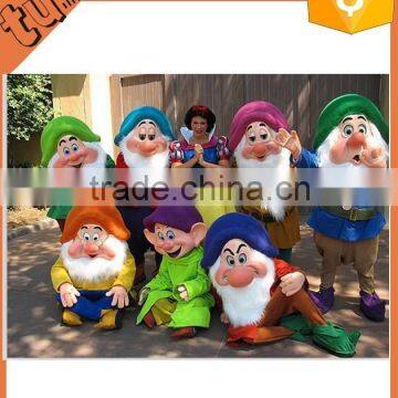 Best Quality Seven Dwarfs Plush Costume For Adult with S/M/L/XL/XXL