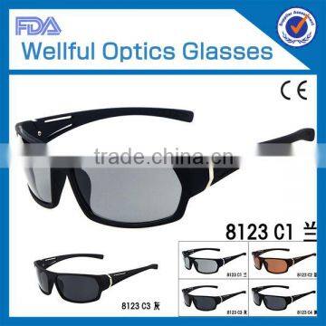 Mirror lens sports sunglasses color frame eyewear