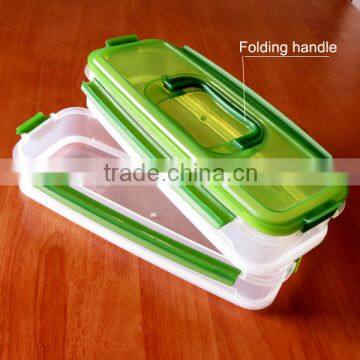 Premium Stackable plastic container with lid handle for spaghetti