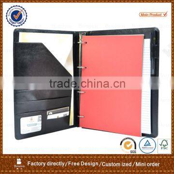 Leather Folder With Card Holder&A4 Loose Leaf Folder&document Folder