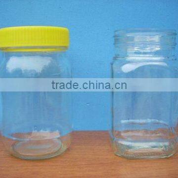 Honey Glass Jar , Glass Storage Jar