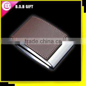 2014 Promotion Leather business case/high quality leather business card holder