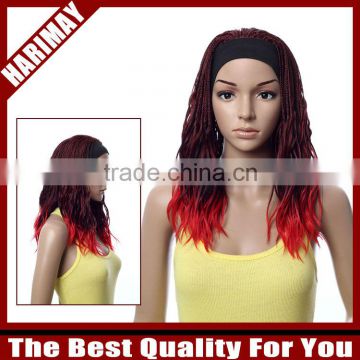 burgundy red wig bundle braid full wig for african burgundy red wig bundle braid full wig for african wholesale wigs