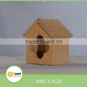 Wood bird pet house