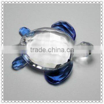 Sparking Blue Turtle Crystal Favor For Desktop Decoration