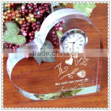 Wedding Favor Crystal Clocks With Personality Engraving