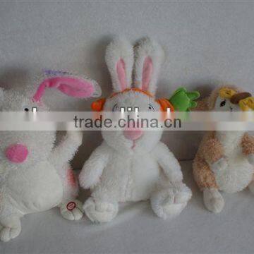 Cute plush animal easter rabbit