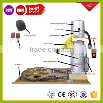 Rebound when meet obstacle electric automatic rolling door operator motor with UPS control