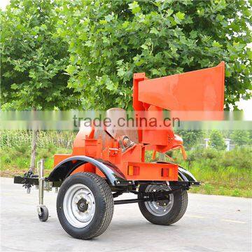 13hp gasoline engine mini mobile wood chipper