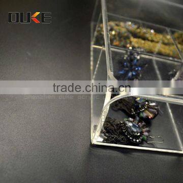 Wholesale Rectange Shape Delicate Design Acrylic Material 5 Grids Storage Box photo-3