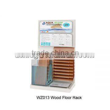 Wood Timber Floor Display Racks/wood Timber Flooring Display Racks WZ013