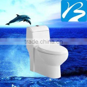 Sanitary Ware One Piece S-trap Siphonic Flush Toilet