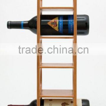 Custom Attractive Design Simple Elegant Storage Bamboo Wooden Stackable Wine Rack Holder Display photo-4
