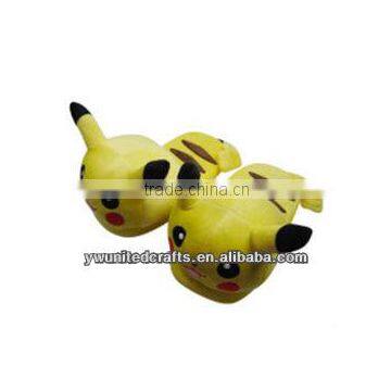 New Production Lovely Animal Cotton Warn Indoor Pikachu Plush Slipper