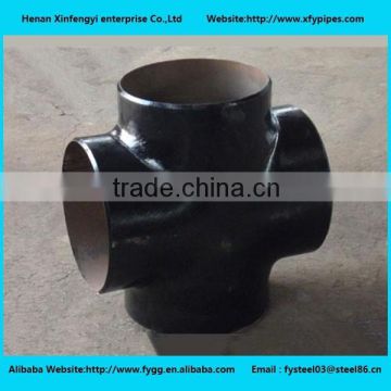 Crabon Steel Pipe Fitting Cross plain equal 90degree