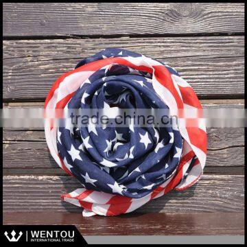 Chiffion America flag scarf