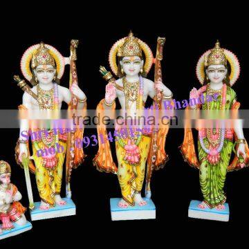 Marble Hindu God Ram family statue