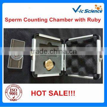 Laboratory Sperm Counting Chamber with Ruby