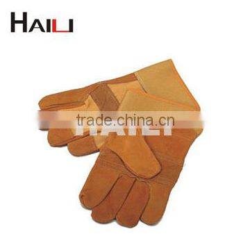 Safety Gloves,Cow Split Leather Work Glove,Leather Welding Gloves HL4012