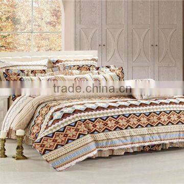 four six hot sale 2014 new 100% cotton bed sheet cover pillowcase 3d bedding set