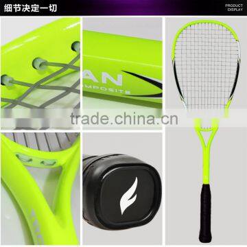 Composite Rackets Within 3/4 Cover, Customized Squash Racket