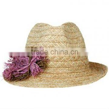 new style Straw Hat with flower