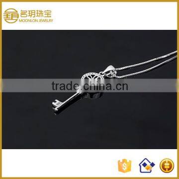 Beautiful Rhinestone Necklaces Pendants Silver Jewelry Thailand
