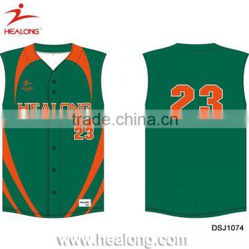 Sublimation Custom Deisgn Cotton Baseball Jersey Pattern Wholesale