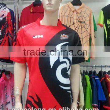 Sublimation Red Color Rugby Jersey New Style Rugby Kit Custom Rugby Uniforms Shirts