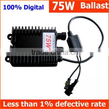 Factory supply Xenon ignition units HID Ballast 75W for auto headlight and driving light work light