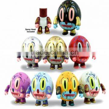 hot selling mluticolor egg shape action figure, OEM action plastic figure for kids, action figure customized China manufacturer