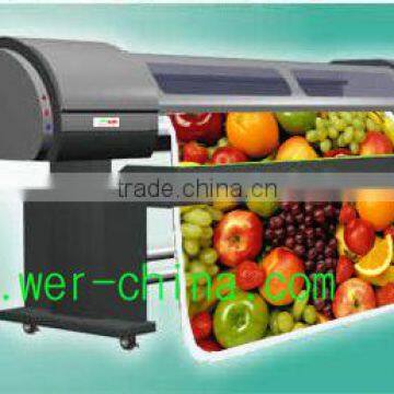 1.6 M poster/ banner printer with 6 piece Spt510 35pl print head of 1440 DPI for vinyle, pvc mesh, banner, etc.