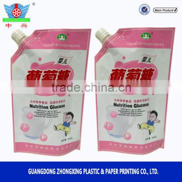 aluminum foil glucose spout pouch packaging manufacturer