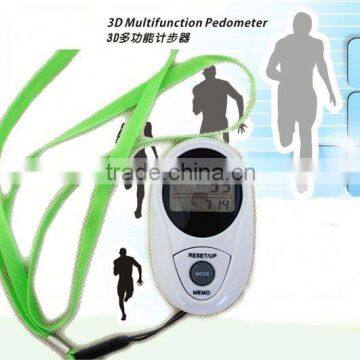 high quality gift sports 3d multifunctional g sensor pedometer manual