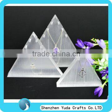 Customized solid acrylic jewellery necklace stand jewellery display