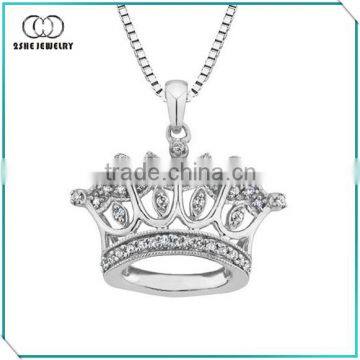 High Quality crown pendant necklace